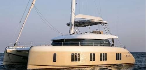 Luxury Sunreef 50 Catamaran for charter with Crew in the Greek Islands