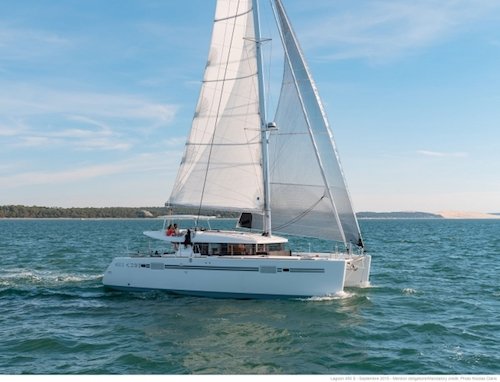 Crewed catamaran ideal for family charter in Greece